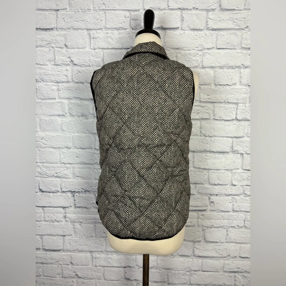 J.Crew Herringbone Down Puffer Vest size S - Picture 6 of 8